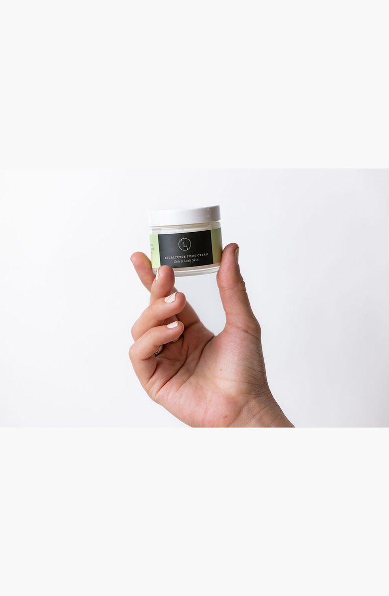 Lizush CBD Eucalyptus & Shea Butter Foot Cream, Alternate, color, NO COLOR