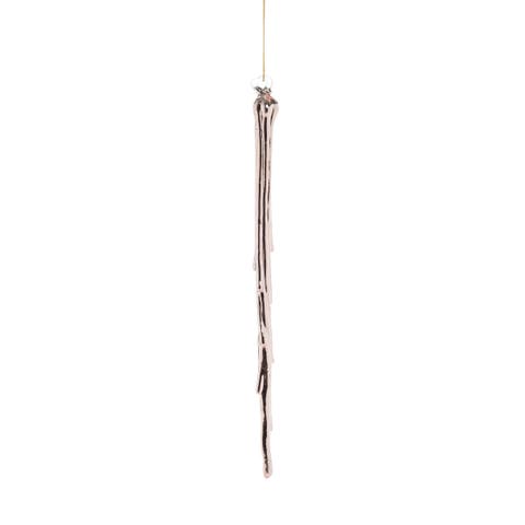 Rose Gold Icicle Plastic Holiday Christmas Xmas Ornament