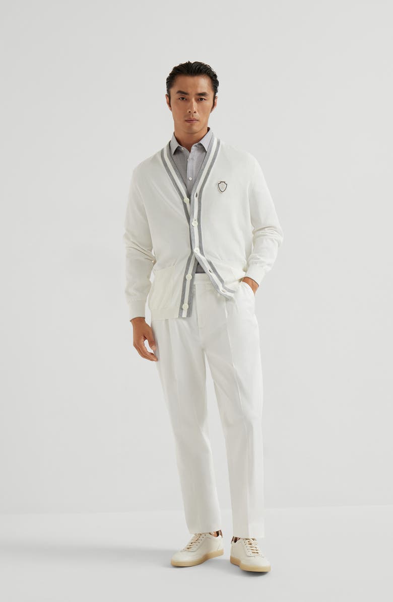 Brunello Cucinelli Poplin polo, Alternate, color, Pearl Grey