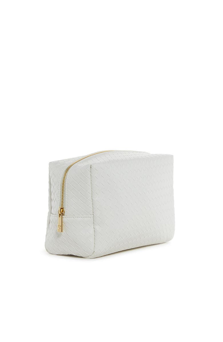 TRVL Design Woven Cosmetic Bag, Alternate, color, White