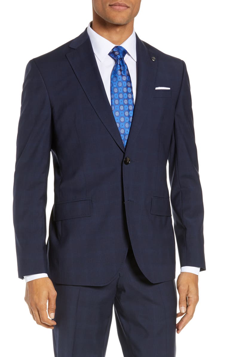 Ted Baker London Roger Slim Fit Solid Wool Suit, Alternate, color, 