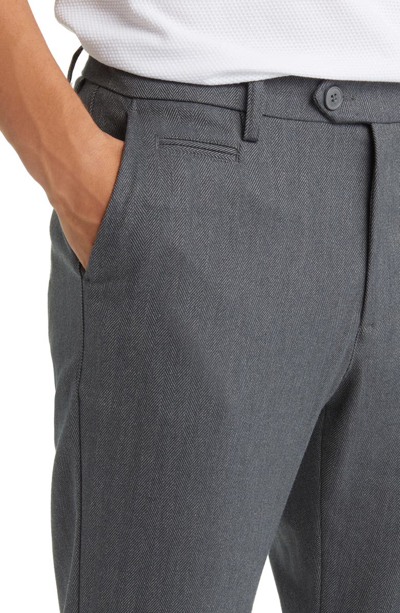 Les Deux Como Regular Fit Herringbone Suit Pants, Alternate, color, 