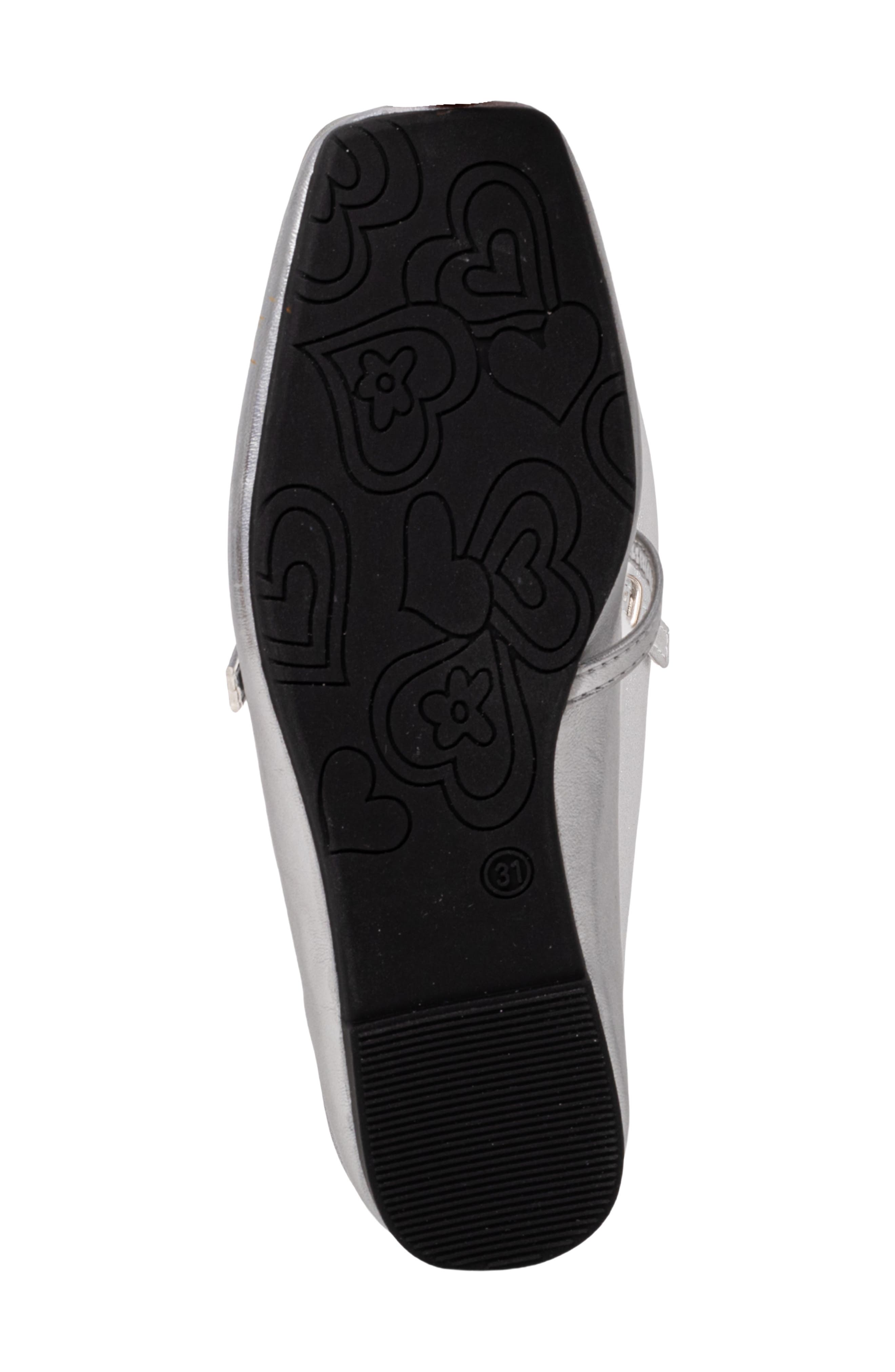 Kids' Adele Mini Faux Leather Mary Jane, Alternate, color, STERLING
