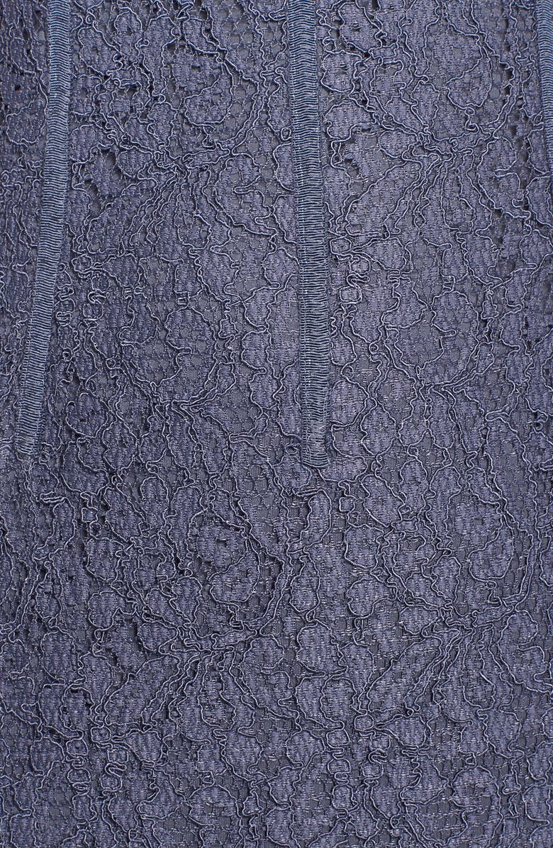 Adrianna Papell Seam Detail Lace Cocktail Dress, Alternate, color,