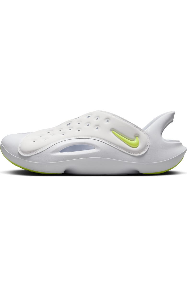 Nike Kids' Aquaswoosh Water Friendly Clog, Alternate, color, White/ Pure Platinum/ Volt