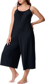 MOTHERHOOD MATERNITY Motherhood Women's Maternity Sleep Romper with Nursing Access