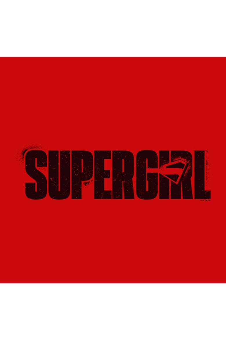 Boy's Supergirl New Spray Logo  Graphic T-Shirt, Alternate, color, Red