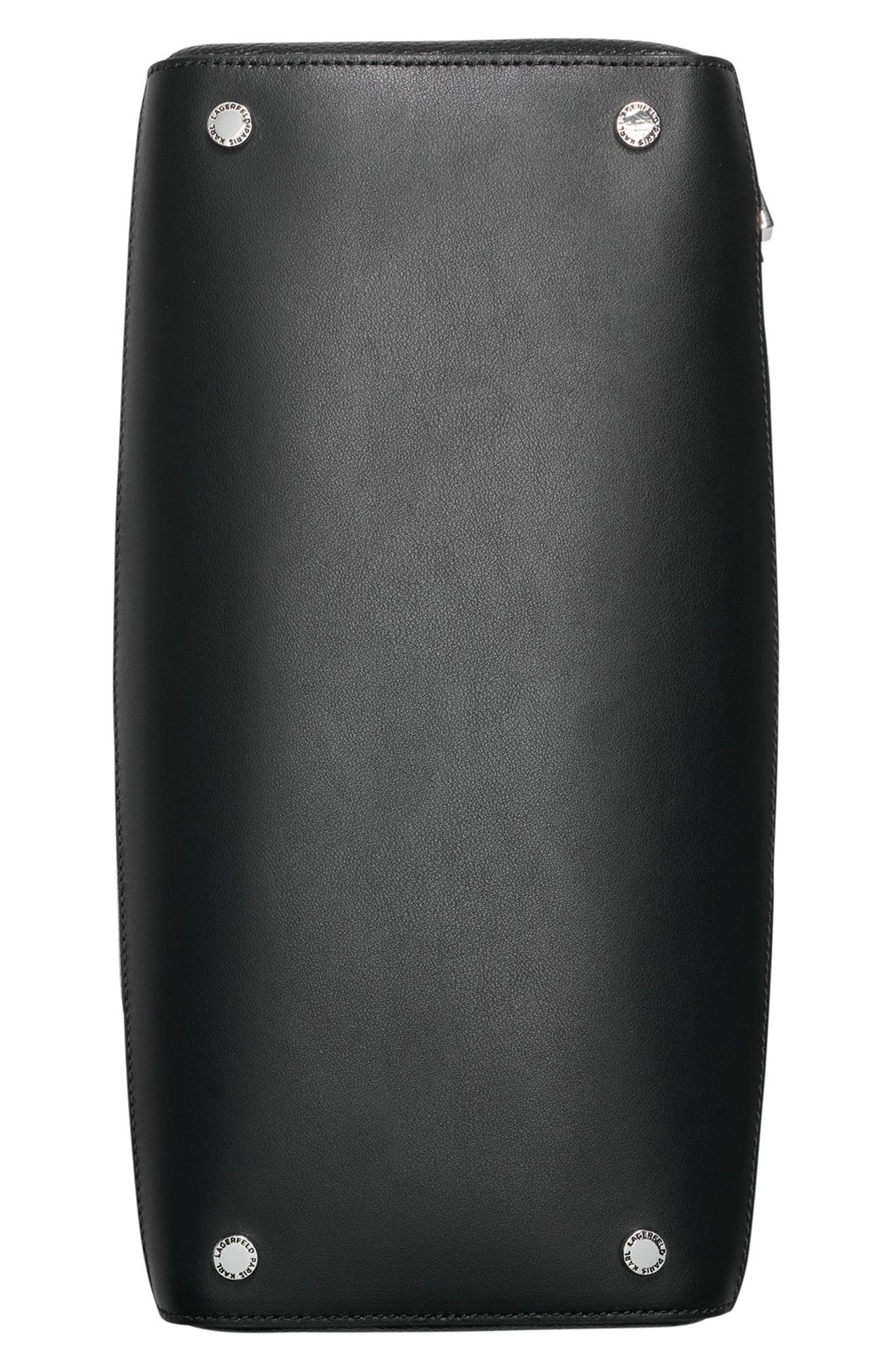 KARL LAGERFELD PARIS Lunette Hobo Leather Bag, Alternate, color, 