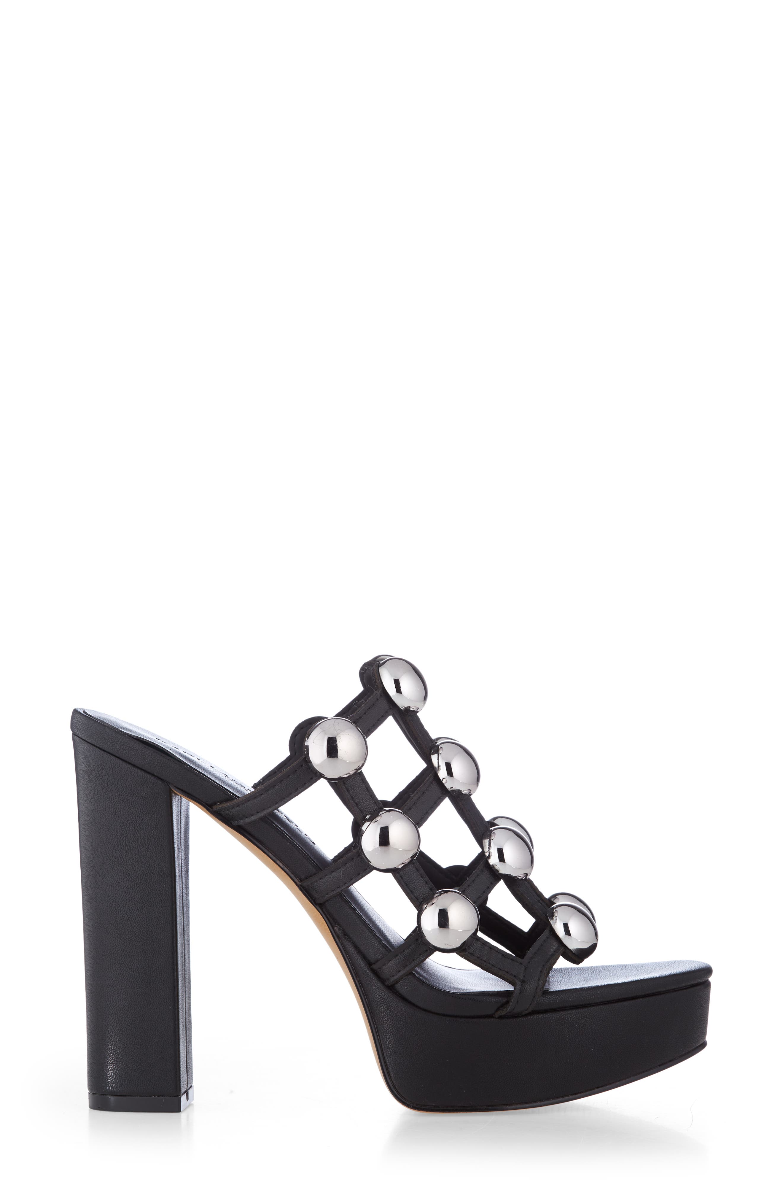 KARL LAGERFELD PARIS Addica Studded Platform Sandal, Alternate, color, 