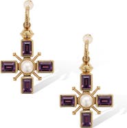 RETRO CHIC Byzantine Cross Earrings