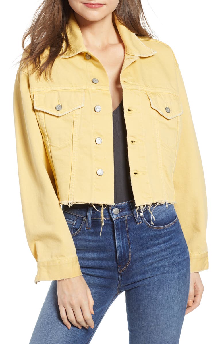 Boyish Jeans The Harvey Raw Hem Denim Jacket, Main, color, 