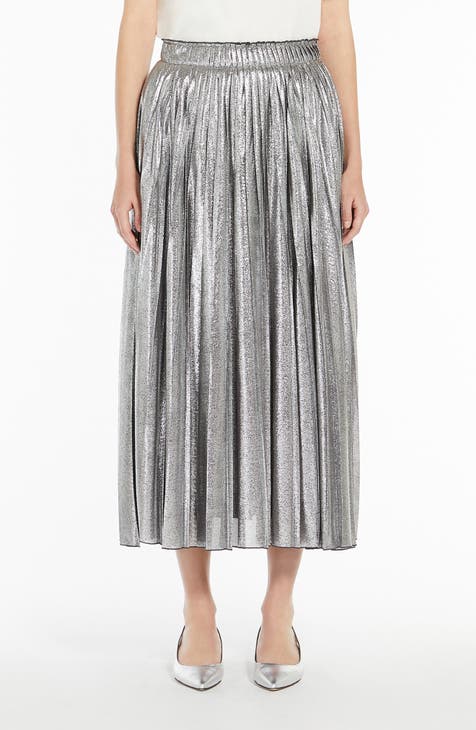 Nordstrom metallic pleated skirt hotsell