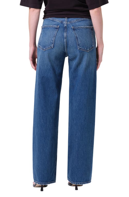 Agolde Ren High Waist Wide Leg Jeans In Blue