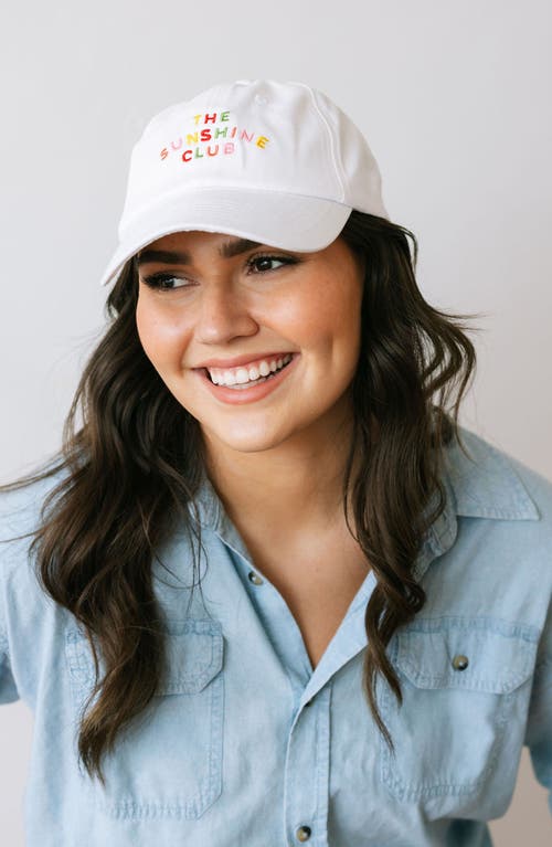 Sunshine Tienda Sunshine Club Baseball Hat In Rainbow