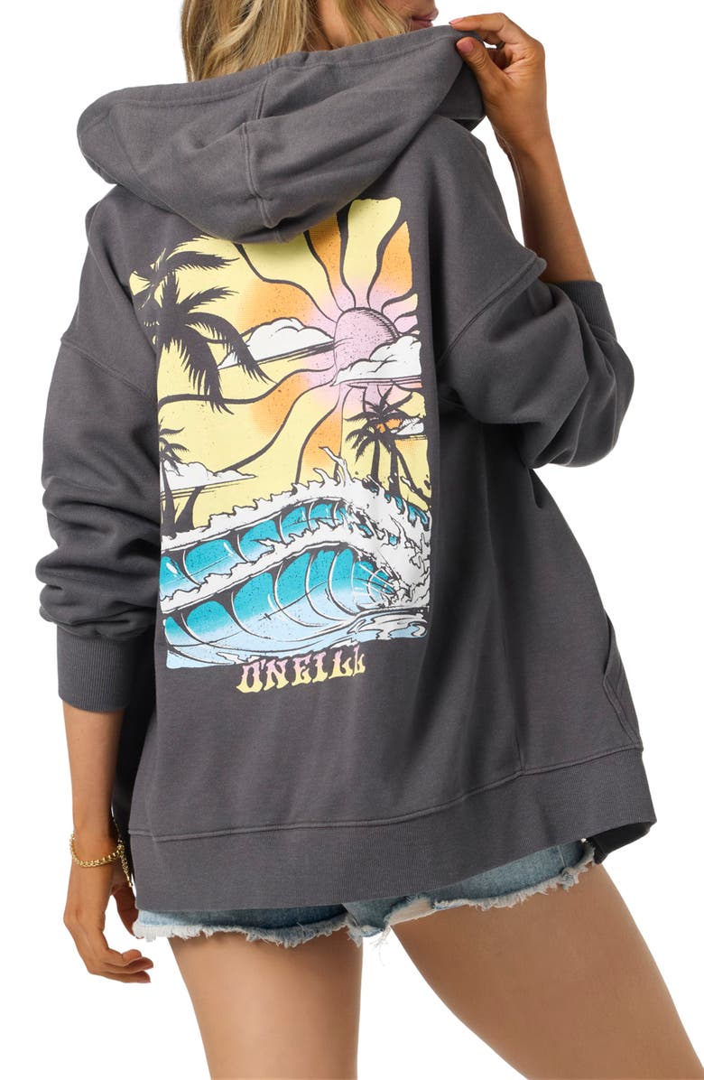 O'Neill Byron Graphic Zip-Up Hoodie, Alternate, color, 