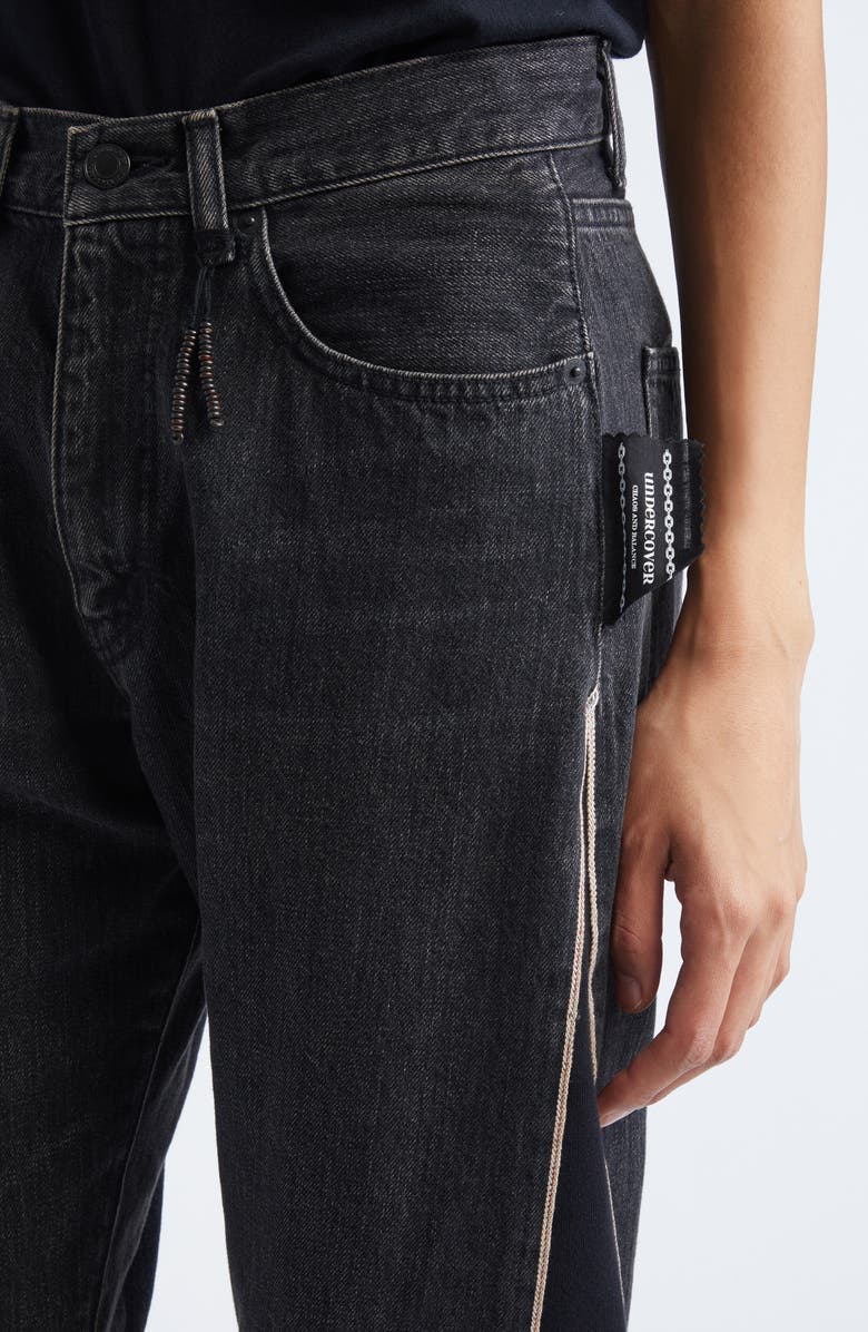 Undercover Mixed Media Pants, Alternate, color, Black