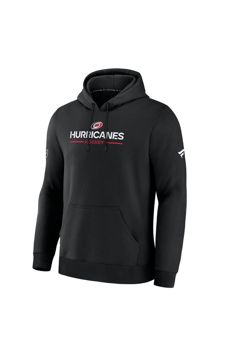 FANATICS Men's Fanatics Black Carolina Hurricanes Authentic Pro Primary Hoodie, Alternate, color, Black