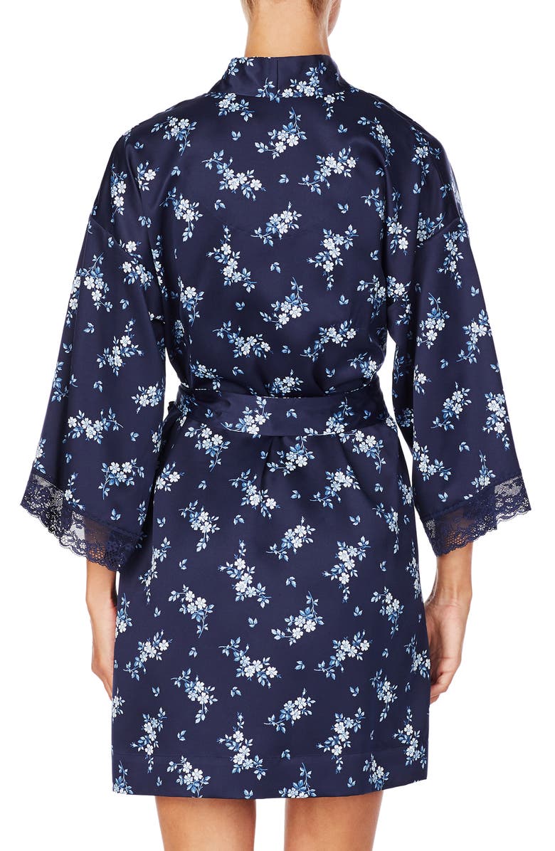 Lauren Ralph Lauren Satin Wrap Short Robe, Alternate, color, 