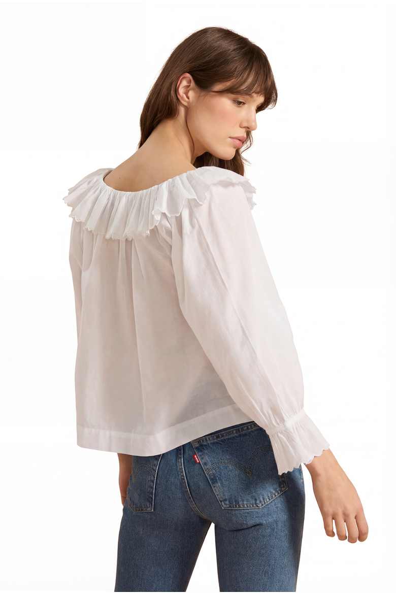 Pandora Blouse, Alternate, color, White