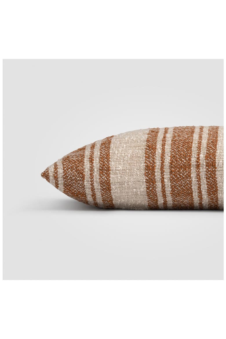 Desert Rust Stripe Accent Pillow, Alternate, color, DESERT RUST