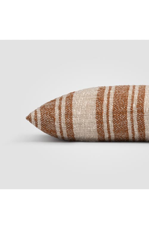 Crane Air Desert Rust Stripe Accent Pillow