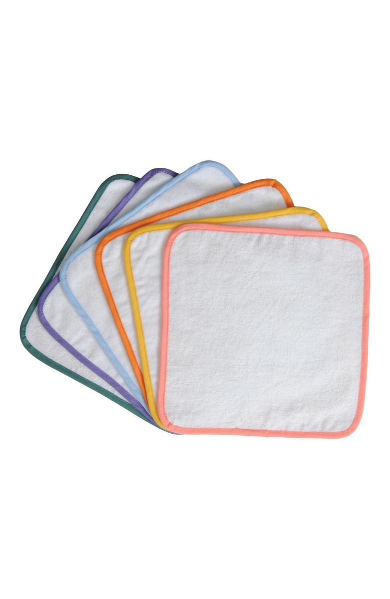Kaplan Early Learning Company Soft Blend Washcloths - Set of 18, Alternate, color, White