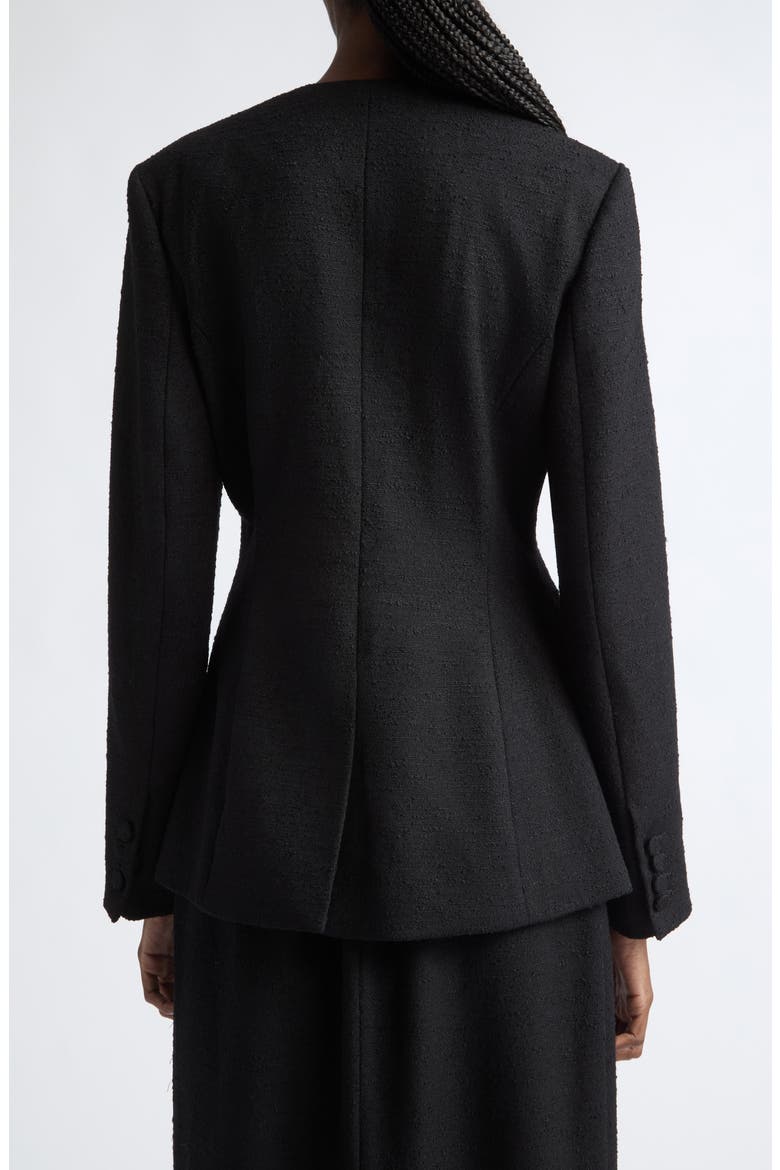 Matilde Virgin Wool Blend Fringe Jacket, Alternate, color, BLACK