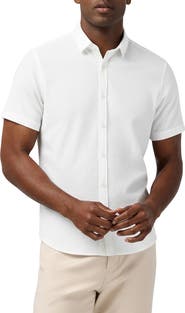 Mizzen+Main Porter Trim Fit Short Sleeve Performance Button-Up Shirt