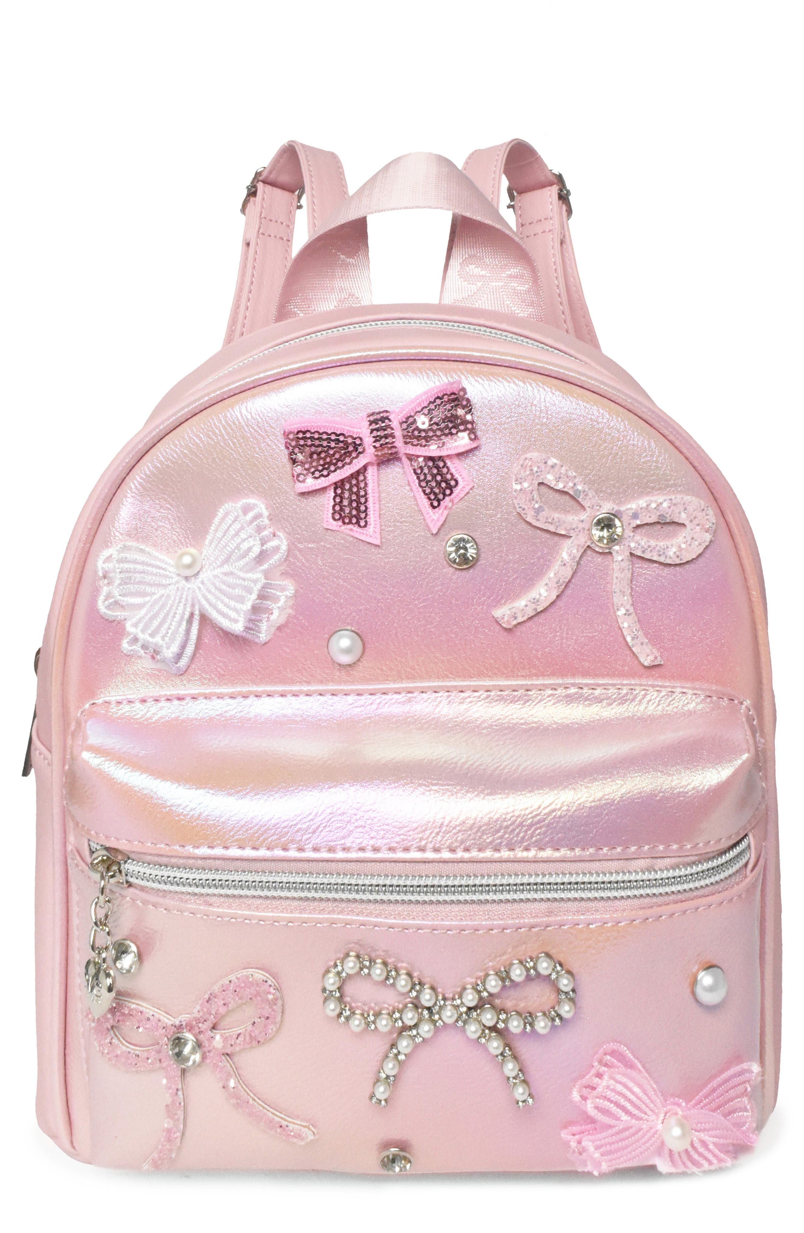 Bow Mini Backpack, Main, color, MAUVE
