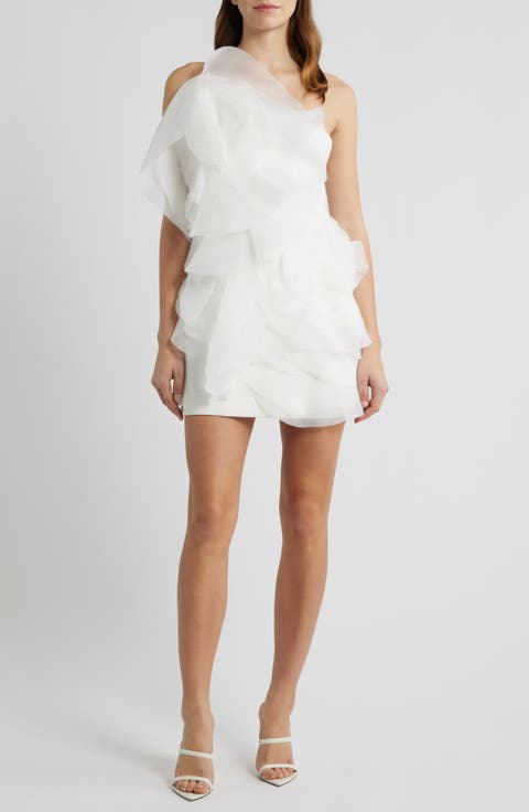 Cotwall One-Shoulder Minidress