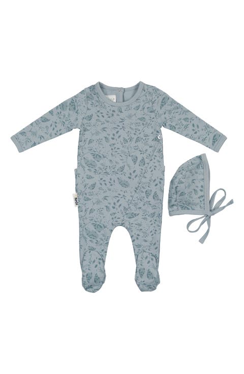 Soft Vines Footie & Hat Set (Baby)