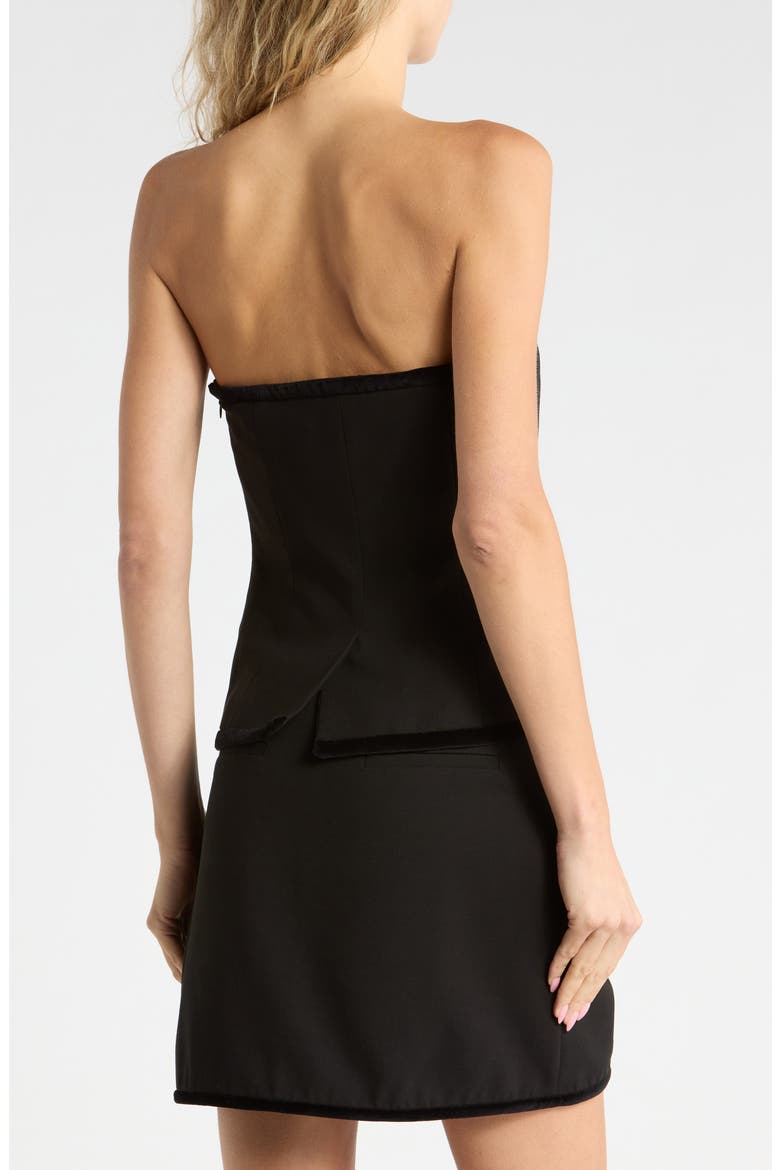 Cambrie Bustier Top, Alternate, color, BLACK