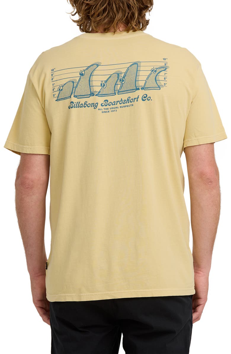 Billabong Suspects Premium Short Sleeve Graphic T-Shirt, Alternate, color, Golden Yellow