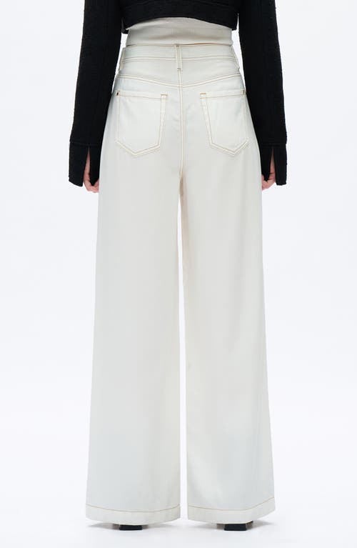 Bayeas High Waist Wide Leg Jeans In Neutral