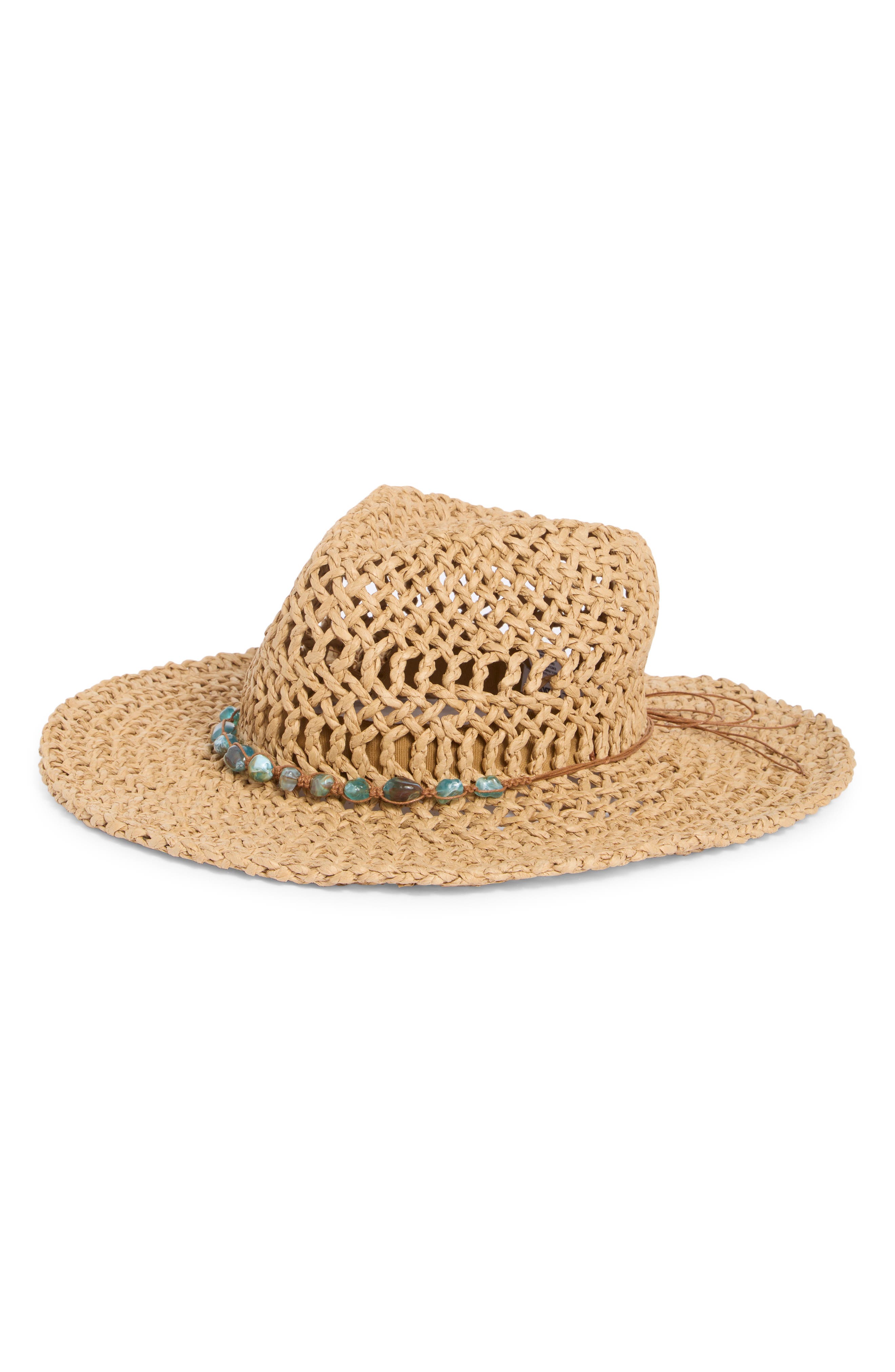 Steve Madden Kristy Bead Trim Western Hat