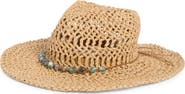 Steve Madden Kristy Bead Trim Western Hat