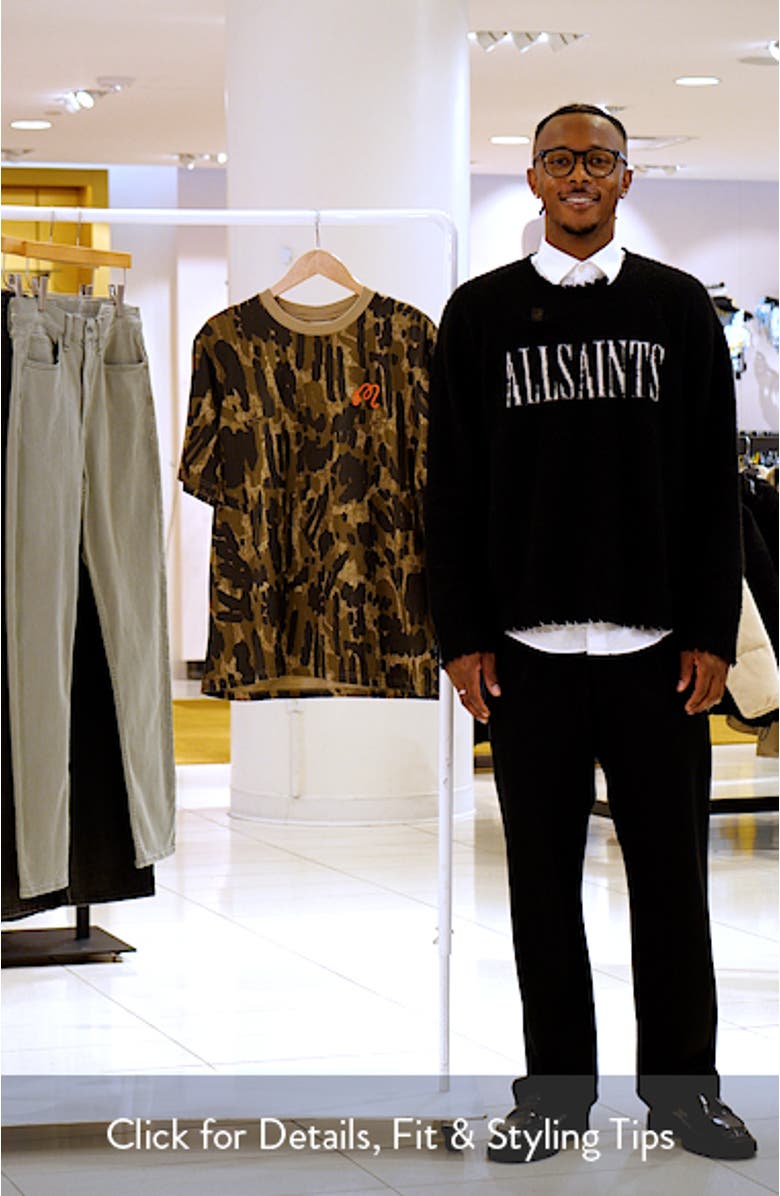 Tour Divot Camo Cotton Graphic T-Shirt, sales video thumbnail