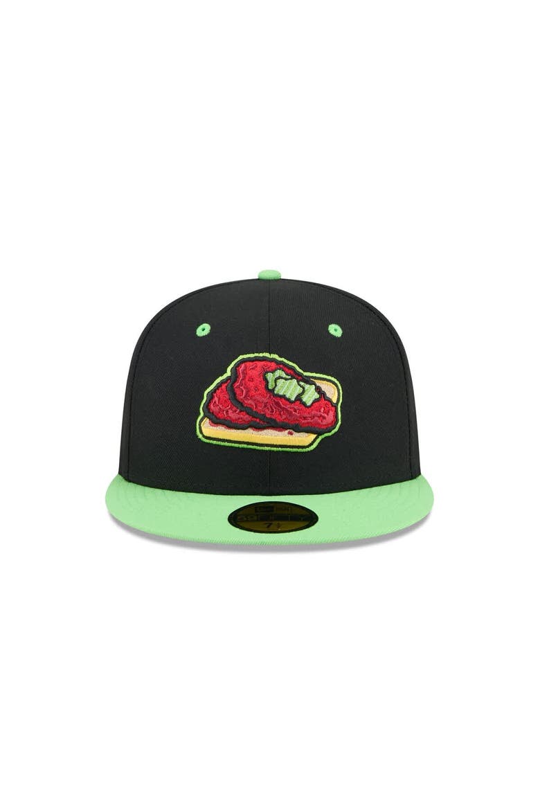 Men's New Era  Black Nashville Sounds Theme Nights 59FIFTY Fitted Hat, Alternate, color, Black