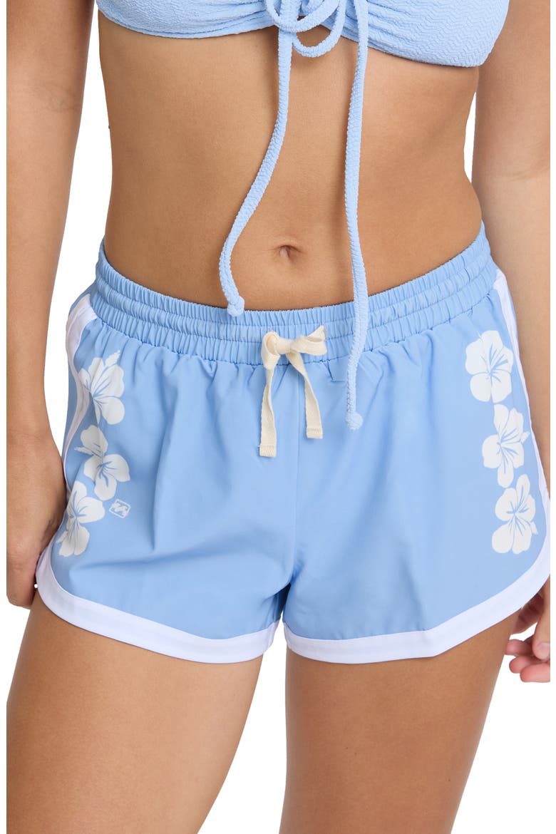 Simply Floral Board Shorts, Main, color, BLUE BELL