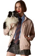 Members Only Women's Satin Bomber Jacket