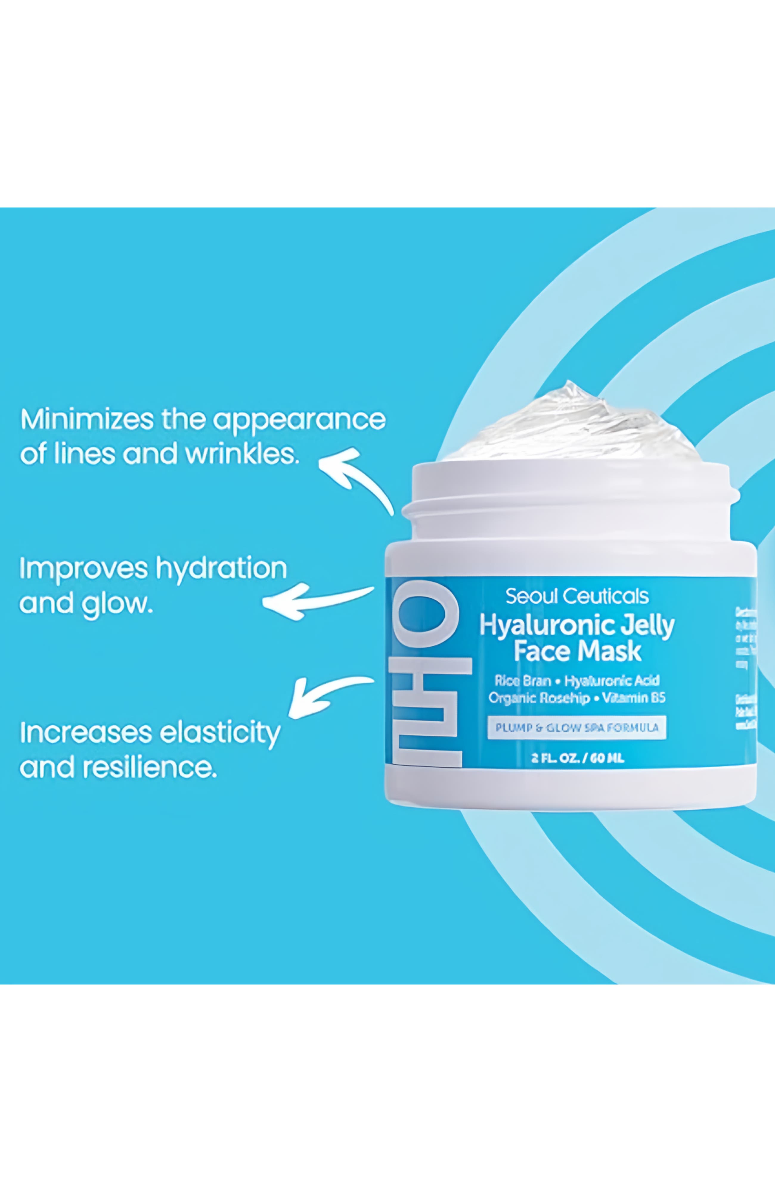 Seoul Ceuticals Korean Skincare Hyaluronic Jelly Face Mask | Nordstrom