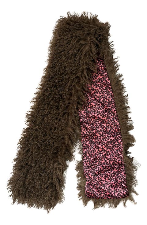 Mongolian Faux Fur Scarf
