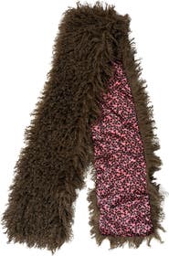 Nicole Miller Mongolian Faux Fur Scarf