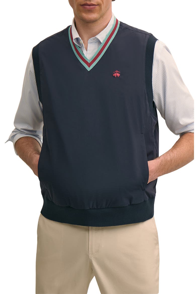 Performance Stretch Vest, Main, color, NAVY BLAZER