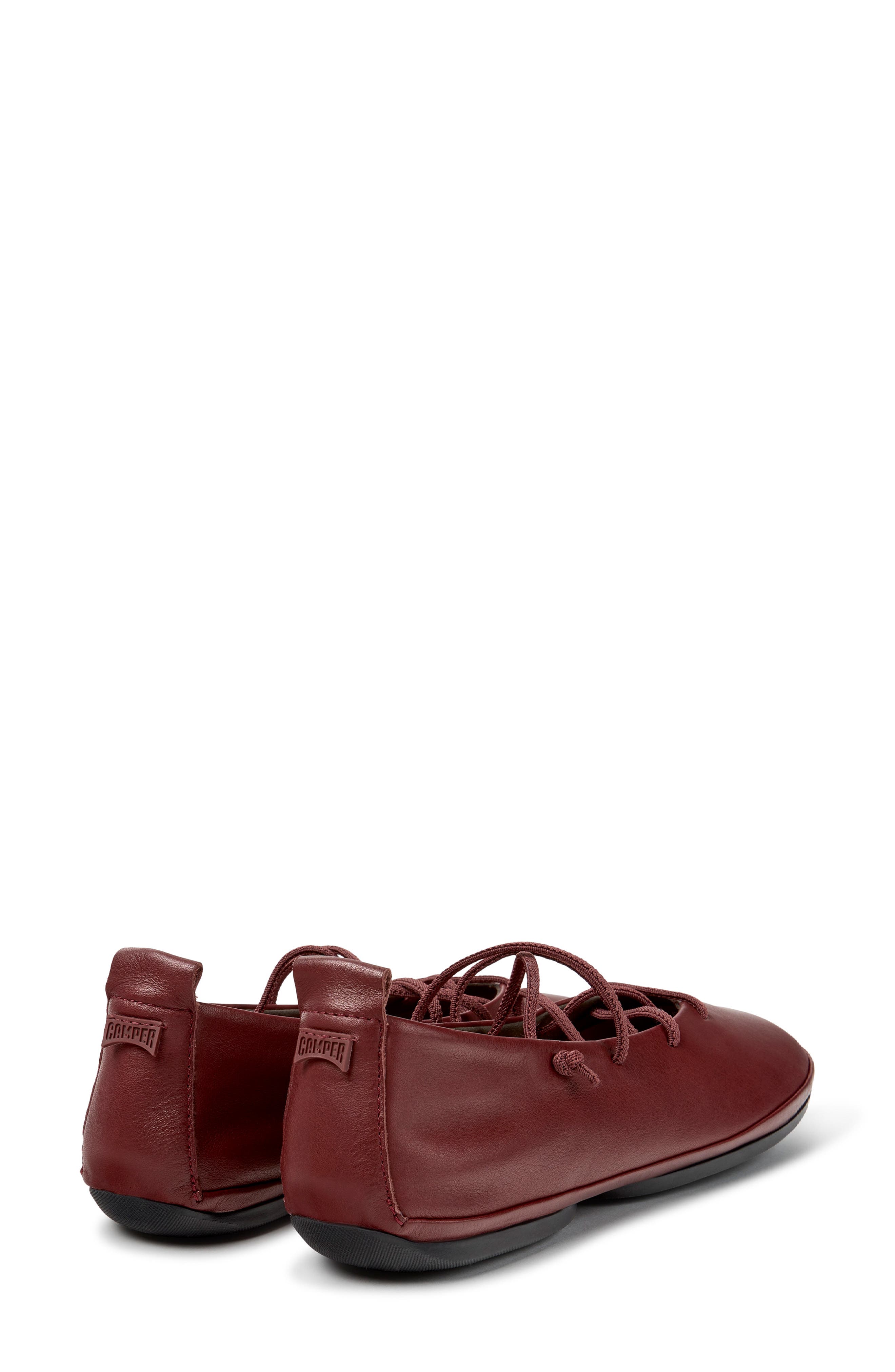 Right Nina Flat, Alternate, color, BURGUNDY