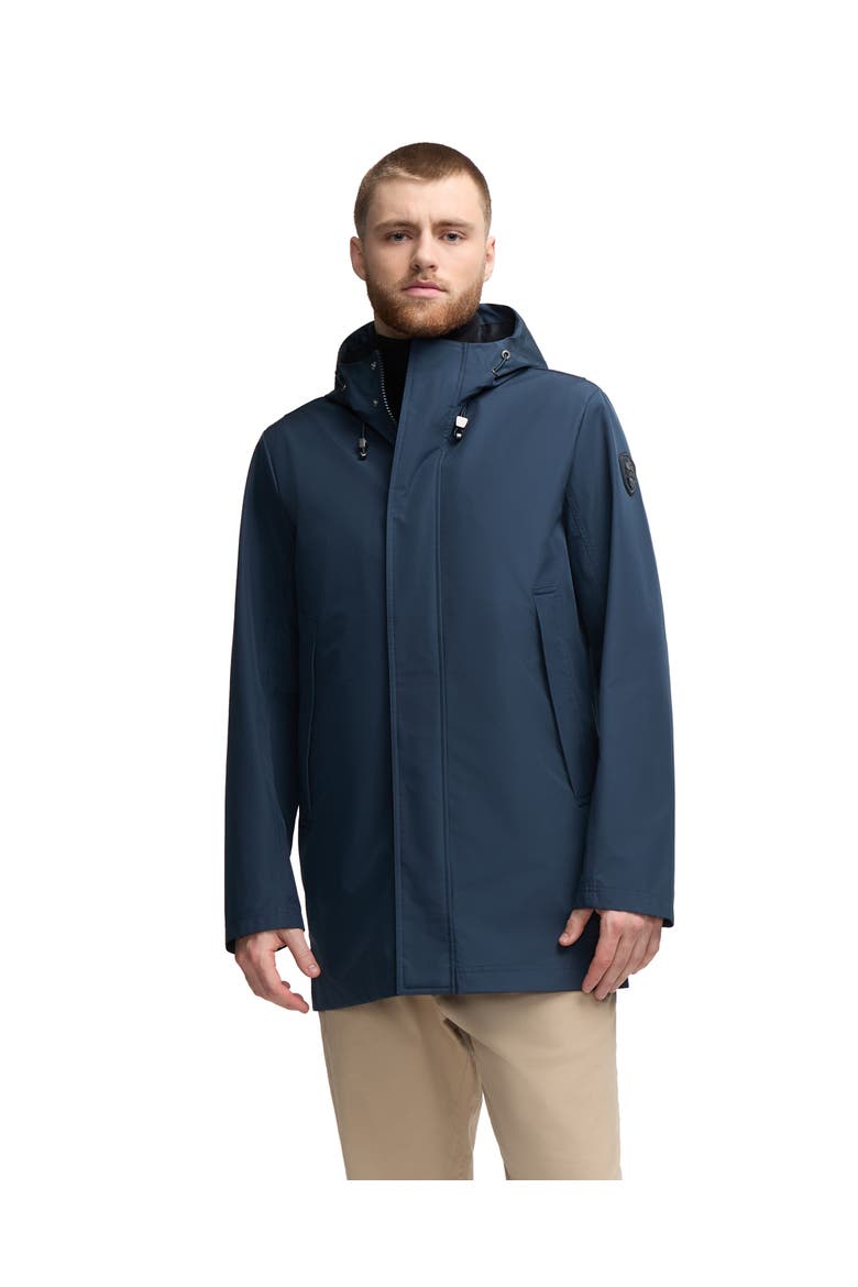 Kaito Unlined Rain Shell with Fixed Hood, Main, color, Navy