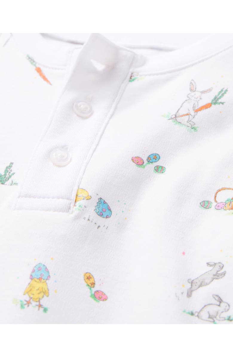 Petite Plume Kids' Easter Fitted Two-Piece Pima Cotton Pajamas, Alternate, color, White