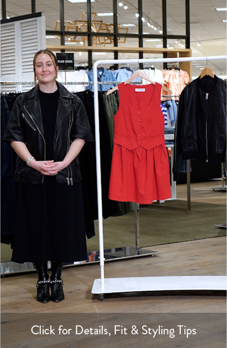 Milani Sleeveless Button-Up Minidress, sales video thumbnail