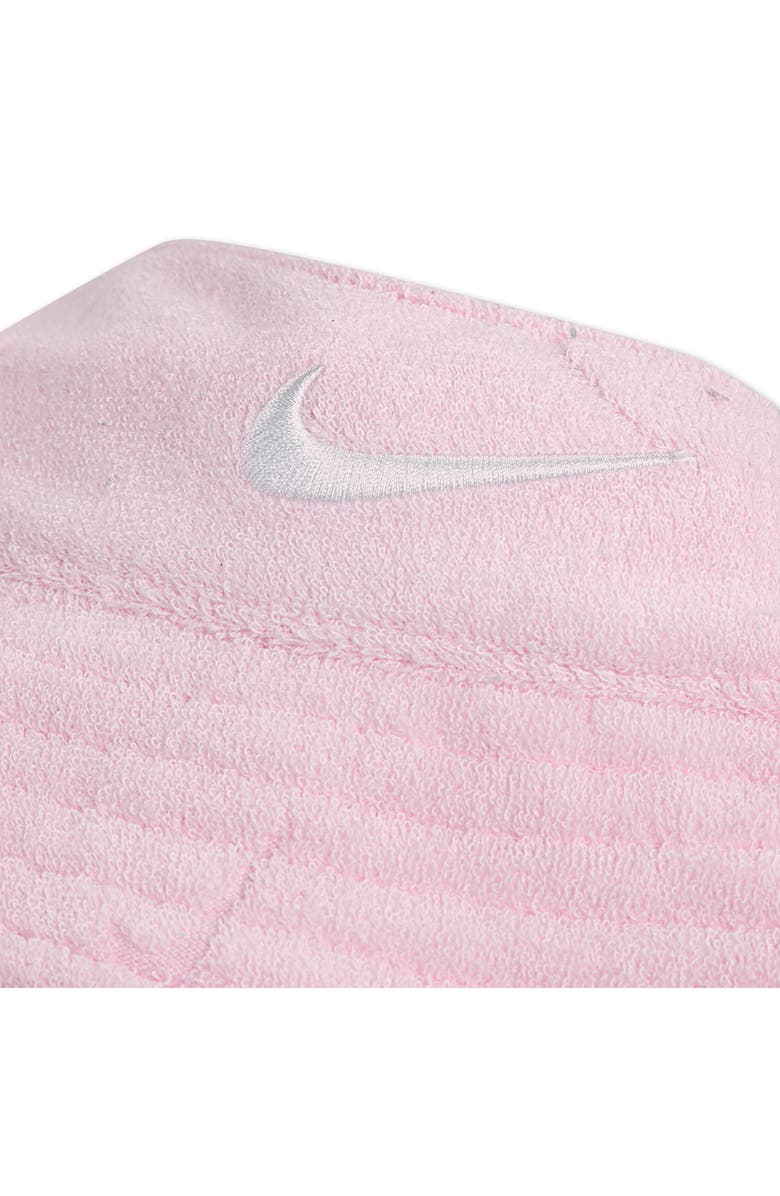 Nike Cotton Blend Terry Romper & Hat Set, Alternate, color, Pink Foam