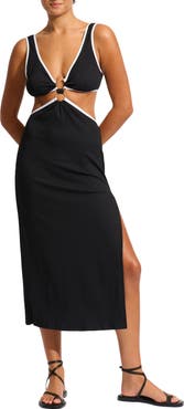 Seafolly Cutout Cover-Up Midi Dress